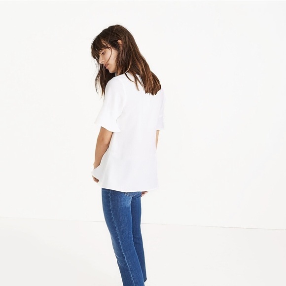 MADEWELL Flare-Hem Top Blouse - Picture 3 of 9